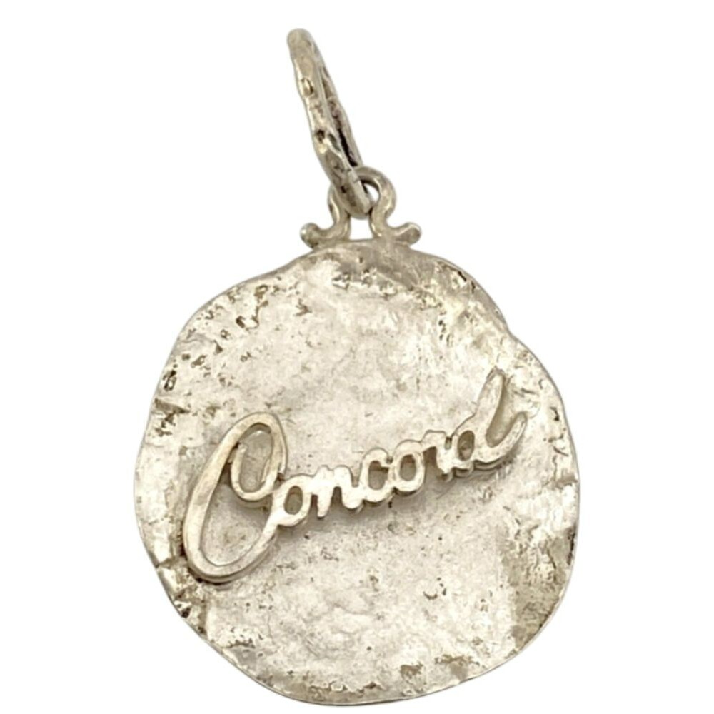 Vintage Henry Baca Sterling Silver Concord Hammered Medallion Pendant